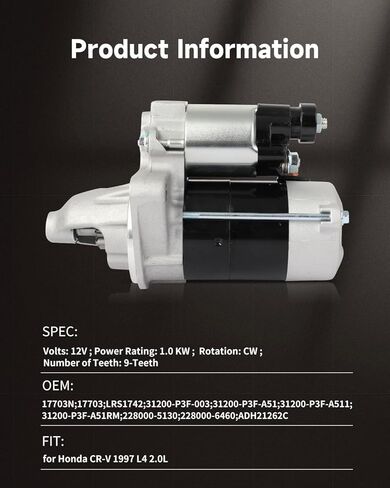 OCPTY كاتب مناسب لهوندا CR-V 1997 L4 2.0L ، لهوندا CR-V 1998-2001 L4 2.0L ناقل حركة أوتوماتيكي. استبدال 17703 in Saudi Arabia