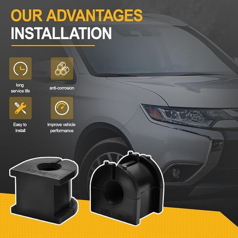 2Pcs Rear Sway Bar Bushing Kit Compatible with 2018-2020 Outlander ES SE SEL LE SP PHEV GT SEL 2013-2024 Sport Part Number 4156A085 in Saudi Arabia