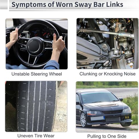 Front Stabilizer Bar Links with 2 Pcs Bushing for Ford Expedition 2003-2006 for Lincoln Navigator 2003-2006 Sway Bar Link Kits No.K80239 1 Set in Saudi Arabia