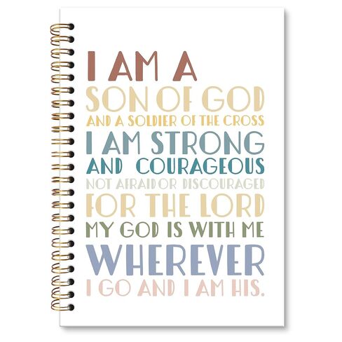 XNXLDYLH Christian Affirmation Notebook Journal, Inspirational Church Spiral Notebook, Bible Study Prayer Kids Journals Notebooks for Teens Boys Kids, Positive Office School Supplies Gifts, 5.5x8.3 In in Saudi Arabia