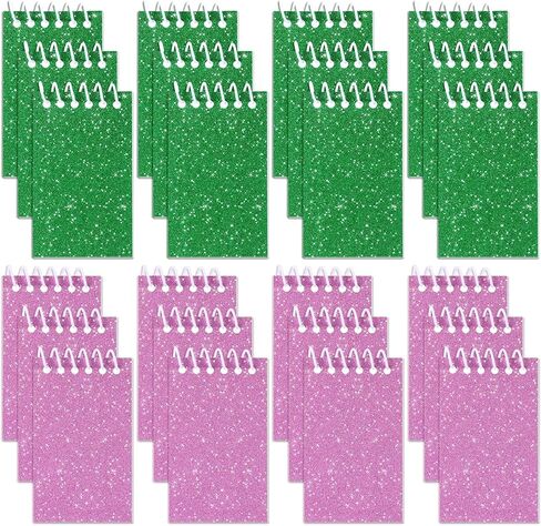 24 Pcs Witch Notepads Mini Spiral Notepads Small Prism 3.9 x 2.4 Inch Glitter Colorful Notebooks for Birthday Christmas Witch Party Supplies Gifts in Saudi Arabia