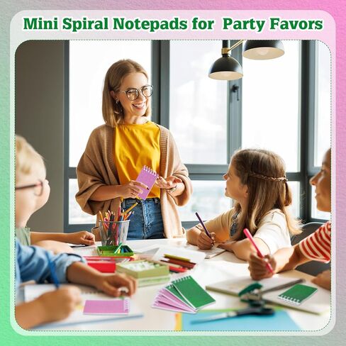 24 Pcs Witch Notepads Mini Spiral Notepads Small Prism 3.9 x 2.4 Inch Glitter Colorful Notebooks for Birthday Christmas Witch Party Supplies Gifts in Saudi Arabia