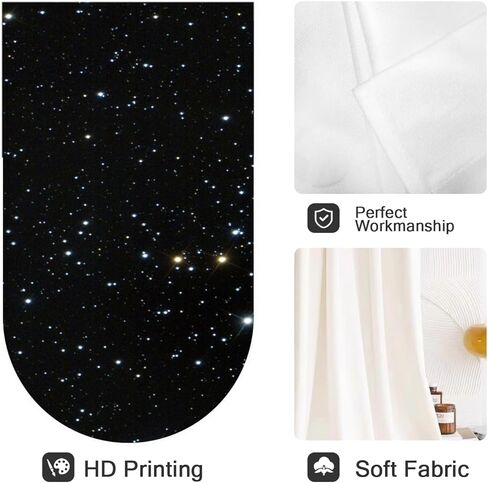 Coxila Galaxy Kitchen Valance Curtains 52 x 18 Inch Rod Pocket Outer Space Universe Nebula Kids Starry Stars Sky Boys Design Small Short Home Living Room Treatment Set of 1 Curtain Panel Drapes in Kuwait
