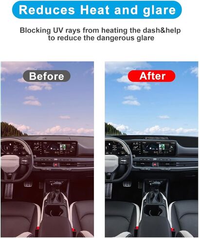 Dash Dashboard Cover for 2025 2026 Kia K4 Accessories Polyester Dash Board Mat Pad for K4 LX/LXS/EX/GT-Line/GT-Line Turbo Accessories in Kuwait