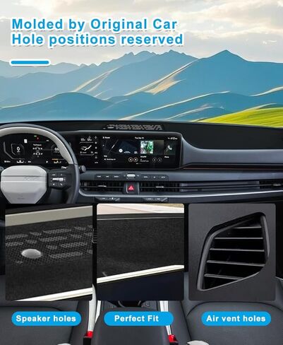 Dash Dashboard Cover for 2025 2026 Kia K4 Accessories Polyester Dash Board Mat Pad for K4 LX/LXS/EX/GT-Line/GT-Line Turbo Accessories in Kuwait