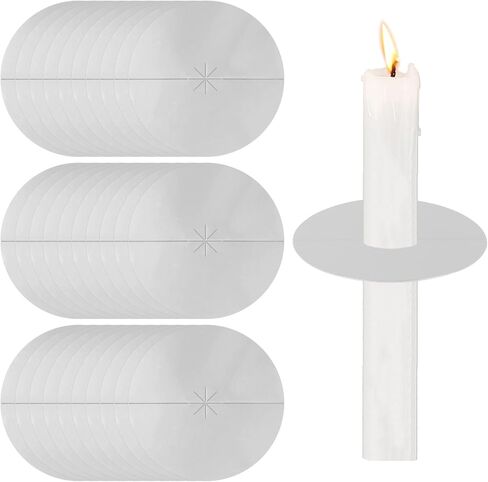 حماة شمعة ورقية فضية بالتنقيط، شموع ورقية للتقطير بالتنقيط، شموع الكنيسة بوبيش، حامل شموع الكنيسة لخدمة ضوء الشموع التعبدية، الوقفة الاحتجاجية للكنيسة، نصب تذكاري، حزمة من 30 in Kuwait