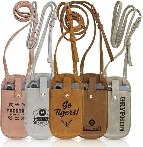 Personalized Leather Sling Bag, Custom Monogram Crossbody, Laser Engraved Travel Chest Bag Gift for Him or Her, Custom Logo Essentials Bag in Saudi Arabia