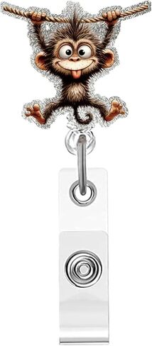 Cute Goose Badge Reel Holder Retractable for Nurses Doctors RN EN Paramedic Medical Office Sleeping Goose Badge Reel with Acrylic Alligator Clip ID Name Card Animal Acrylic Name Tag Accessories in Saudi Arabia