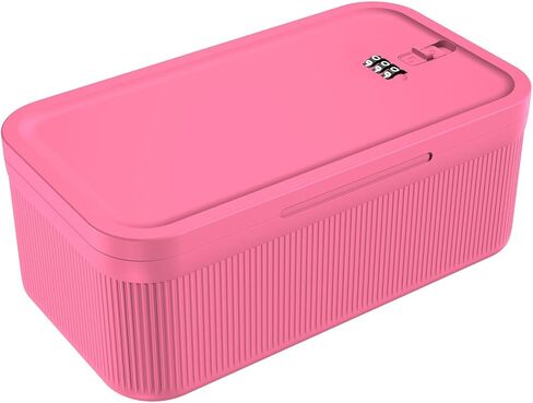 ySky Lockable Storage Box with Combination Code - Secure Medicine Safe box, Phone Jail & Snack Container for Refrigerator, Home, Office, Travel - Durable Multi-Purpose Lock Box (Berry) in Saudi Arabia