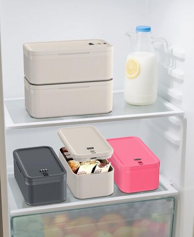 ySky Lockable Storage Box with Combination Code - Secure Medicine Safe box, Phone Jail & Snack Container for Refrigerator, Home, Office, Travel - Durable Multi-Purpose Lock Box (Berry) in Saudi Arabia