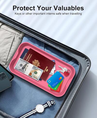 ySky Lockable Storage Box with Combination Code - Secure Medicine Safe box, Phone Jail & Snack Container for Refrigerator, Home, Office, Travel - Durable Multi-Purpose Lock Box (Berry) in Saudi Arabia