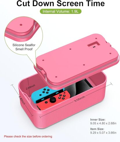 ySky Lockable Storage Box with Combination Code - Secure Medicine Safe box, Phone Jail & Snack Container for Refrigerator, Home, Office, Travel - Durable Multi-Purpose Lock Box (Berry) in Saudi Arabia