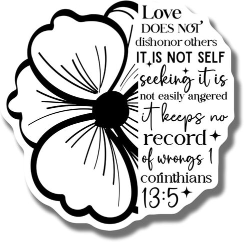 Inspirational Flower Magnet - Bible Verse Magnet - Love Quote Magnet Car Magnet - Christian Gift Decor - Faith Based Magnet - Scripture Magnet Art - AAMT1713 in Saudi Arabia
