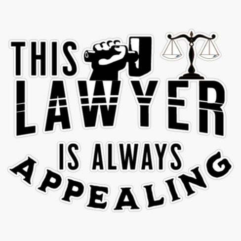 This Lawyer is Always Appealing 5" Removable Magnetic Bumper Sticker | Heavy-Duty Vehicle Magnet in Saudi Arabia