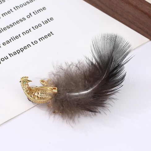 Rhinestone Peacock Brooch Pin For Women Fashion Exquisite Cz Colorful Crystal Bird Animal Feather Brooches Lapel Pins Elegant Dress Clothes Corsage Accessories Wedding Party Christmas Birthday Jewelry Gift in Saudi Arabia