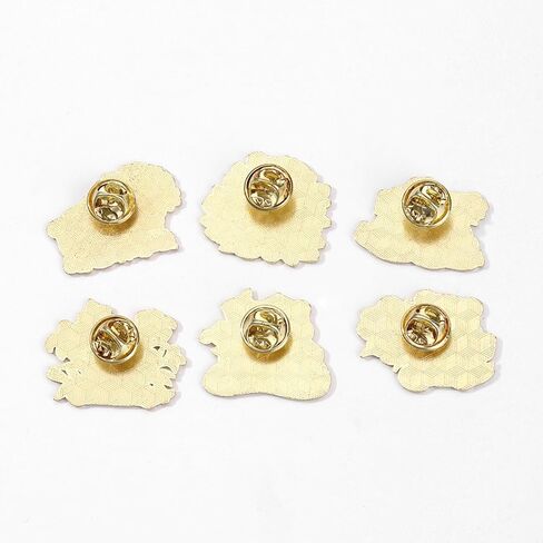 6PCs Cute Panda Brooch Pin Cartoon Animal Brooch Women's Men Fashion Unique Enamel Lapel Pin Backpack Jacket Hat Decoration DIY Badges Jewelry Gift for Friends Family in Kuwait