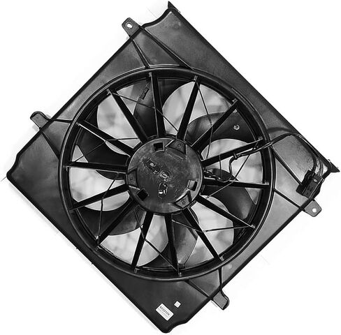 for Jeep Liberty 2004 2005 Replacement 55037692AB Dual Radiator and Condenser Fan Assembly 1 Pcs in Saudi Arabia