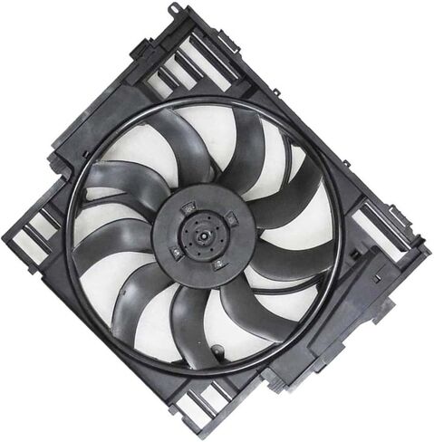 Dual Radiator and Condenser Fan Assembly Replacement 17418617103, 17418619143, 17417618787 for BMW 528i xDrive 2012 2013 2014 2015 1 x in Saudi Arabia