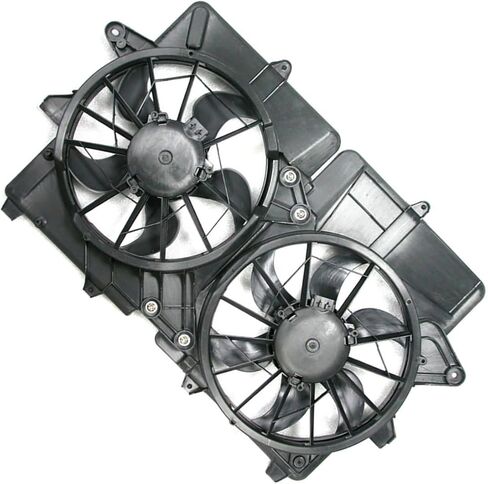 for Ford Escape 2005 2006 2007 for Mercury Mariner 2005 2006 Replacement 5L8Z8C607BF Dual Radiator and Condenser Fan Assembly 1X in Saudi Arabia