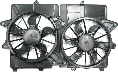 for Ford Escape 2005 2006 2007 for Mercury Mariner 2005 2006 Replacement 5L8Z8C607BF Dual Radiator and Condenser Fan Assembly 1X in Saudi Arabia