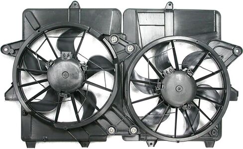 for Ford Escape 2005 2006 2007 for Mercury Mariner 2005 2006 Replacement 5L8Z8C607BF Dual Radiator and Condenser Fan Assembly 1X in Saudi Arabia