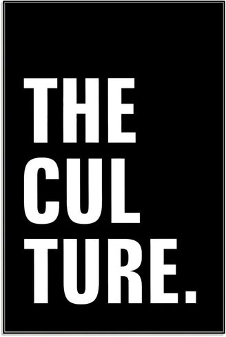 The Culture Canvas Poster African American Art Black and White Typography Pop Culture Posters for Dorm Bedroom Classroom Apartment Home Decor Black Wall Art for Living Room16x24 Inch Unframed in Saudi Arabia