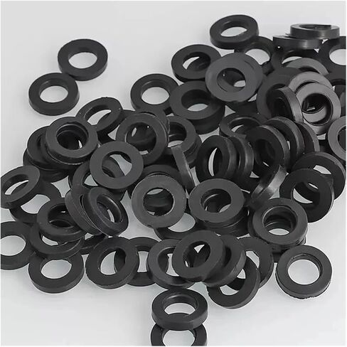 Rubber Flat Washers Sealing Rings Waterproof Shock Absorbing(10pcs M12X16X1.5) in Saudi Arabia