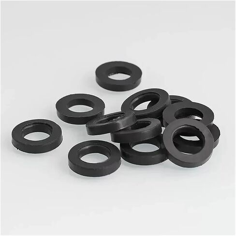 Rubber Flat Washers Sealing Rings Waterproof Shock Absorbing(10pcs M12X16X1.5) in Saudi Arabia