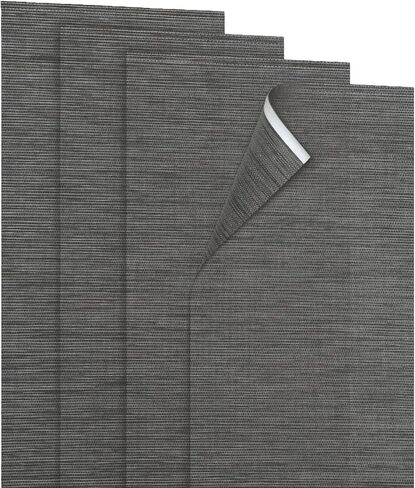 Panel Track Blinds Replacement Panels, 4 Pack 23" W x 96" H, Hook-and-Loop Attachment, Room Darkening Sliding Fabric Panels, Trim to Height for Patio Door & Room Divider in Kuwait