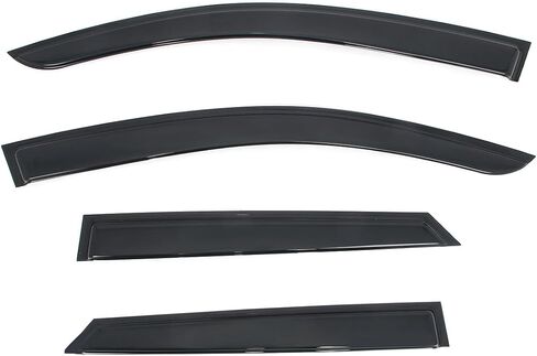 Side Window Deflectors, Compatible with 2024-2025 Chevrolet Blazer EV,Tape on Slim Style Smoke/Tinted Acrylic, 4PCS, Window Rain Shields in Kuwait