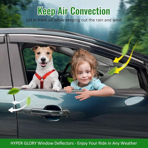 Side Window Deflectors, Compatible with 2024-2025 Chevrolet Blazer EV,Tape on Slim Style Smoke/Tinted Acrylic, 4PCS, Window Rain Shields in Kuwait