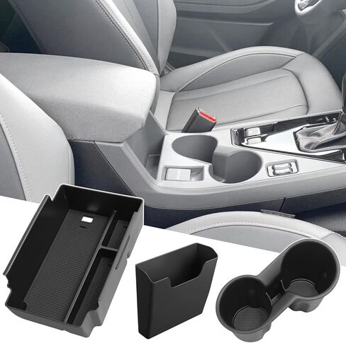 3Pcs Center Console Organizer Compatible with Subaru Crosstrek Wilderness 2026 2025 2024 Impreza Interior Accessories - Center Console Storage Box Tray & Cup Holder Liner Insert in Kuwait