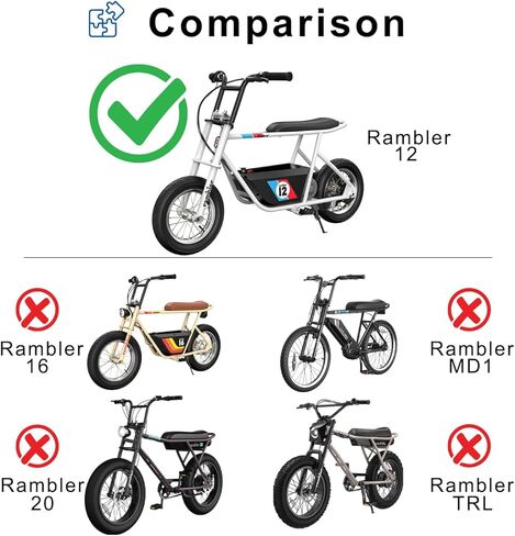 وحدة التحكم AlveyTech للدراجة الكهربائية الصغيرة Razor Rambler 16 (الإصدار 1+) - نموذج وحدة التحكم في السرعة 36 فولت 15 أمبير B-WZKD3615A-FGC-T1 مع 14 موصلًا و32 سلكًا، وأجزاء لدراجات السكوتر للبالغين in Kuwait