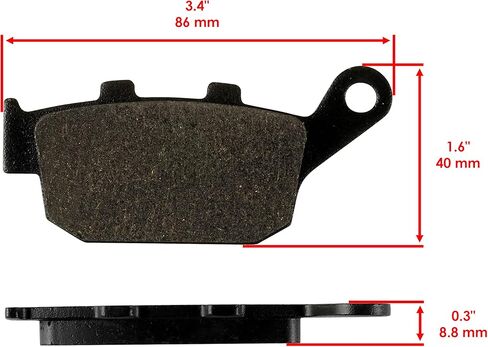 Caltric Sintered Front and Rear Brake Pads Compatible with Kawasaki ZR800 ABS Z800 2013-2016 in Saudi Arabia