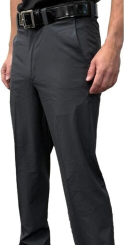 Smitty | BB-S364 | Flat Front Expander Base Pants w/Expander Waist Band Tapered | Grey Baseball Softball Umpire in Saudi Arabia