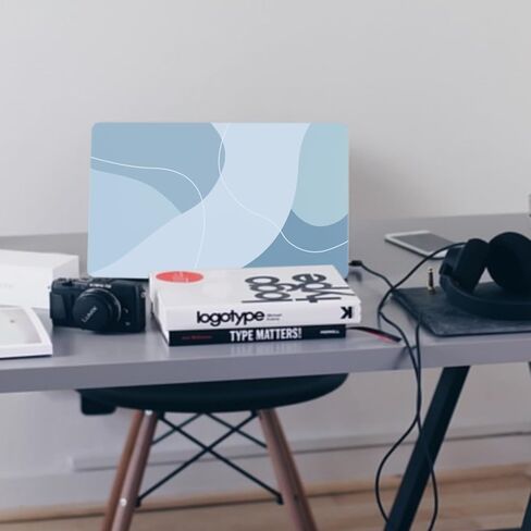 Laptop Case Cover Compatible with MacBook Pro 16 inch 2020 2019 Release Model A2141 with Touch Bar and Touch ID, Lightweight Plastic Protective Hard Shell Case and Keyboard Cover, Blue Art in Kuwait