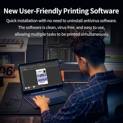 طابعة DXZ A3 DTF مع فرن شاكر ومنقي هواء، عالية السرعة مع رأس طباعة XP600، شاشة لمس LED متعددة الوظائف مقاس 4.5 بوصة، طباعة تي شيرت لطابعة الملابس مقاس 13 بوصة، التنظيف التلقائي in Kuwait