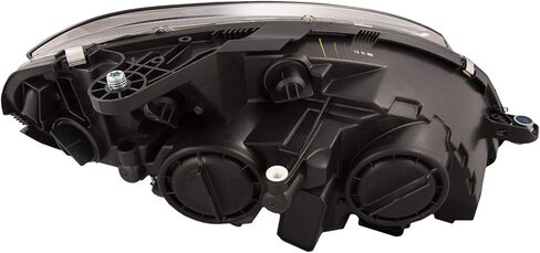 PERDE Chrome Housing Halogen with Performance Lens Headlights Compatible with Mercedes-Benz C300 C350 C63 AMG From Build Date 2-9-08 To 2011 C-Class W204 Left and Right Side Headlamps in Kuwait