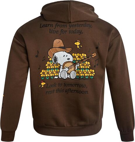 Peanuts Men's Snoopy Sweatshirt - Vintage Snoopy and Woodstock Pullover Hoodie in Kuwait