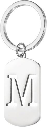 PATIKIL Initial Letter Key Chain, A-Z KeyChain Pendant Key Ring in Saudi Arabia