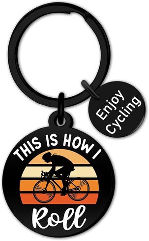 Cycling Gifts for Men Women Mountain Bike Accessories Biker Gifts for Cyclists Men Mountain Biking Gift for Bikers Cycling Keychain in Kuwait