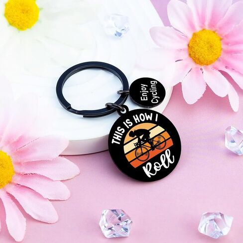 Cycling Gifts for Men Women Mountain Bike Accessories Biker Gifts for Cyclists Men Mountain Biking Gift for Bikers Cycling Keychain in Kuwait