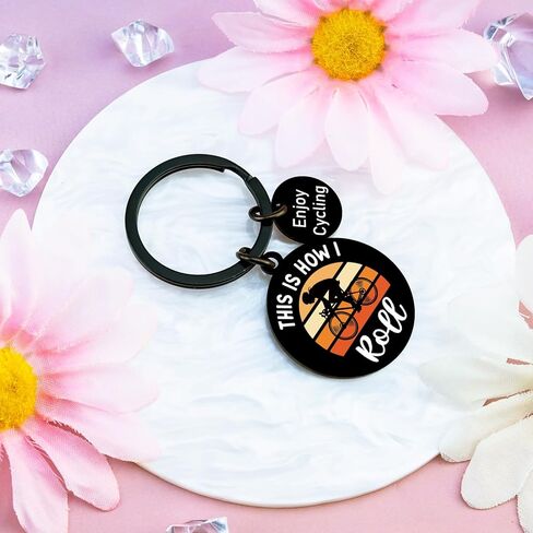 Cycling Gifts for Men Women Mountain Bike Accessories Biker Gifts for Cyclists Men Mountain Biking Gift for Bikers Cycling Keychain in Kuwait
