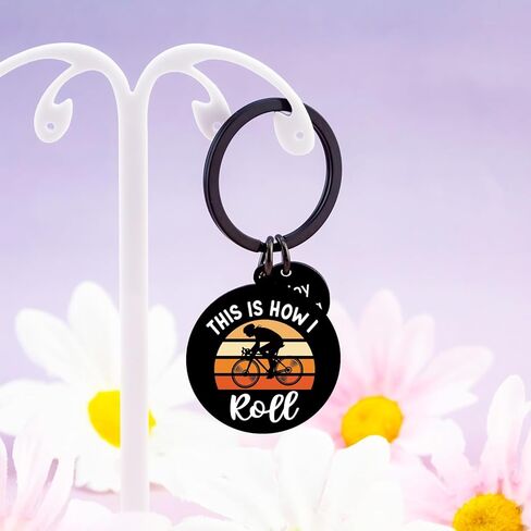 Cycling Gifts for Men Women Mountain Bike Accessories Biker Gifts for Cyclists Men Mountain Biking Gift for Bikers Cycling Keychain in Kuwait