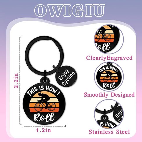 Cycling Gifts for Men Women Mountain Bike Accessories Biker Gifts for Cyclists Men Mountain Biking Gift for Bikers Cycling Keychain in Kuwait