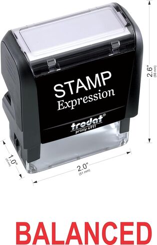 StampExpression - Balanced Office Self Inking Rubber Stamp - Red Ink (A-5667) in Saudi Arabia