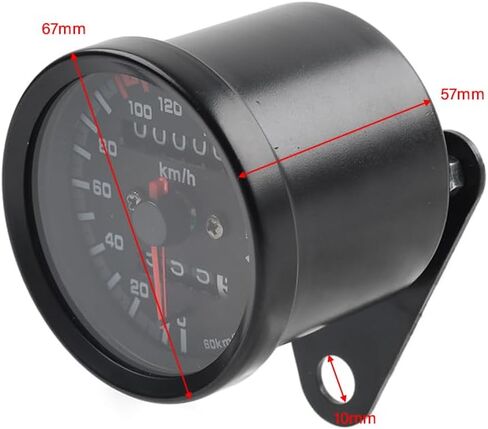 SIKUAI backlight Tachometer Odometer Gauge Mini Speedometer 1 Pc For Motorcycle Models of DC 12V 12V in Kuwait