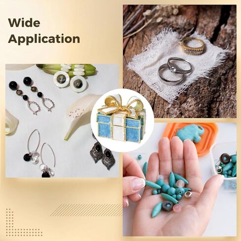 صندوق هدايا مجوهرات صغير للقلادة، والأقراط، والسوار، وهدايا نسائية، تصميم عقدة من السبائك، نمط شبكي باللونين الأزرق والأبيض، بريق معدني، حرفة مينا رائعة، حماية داخلية للوسادة in Kuwait