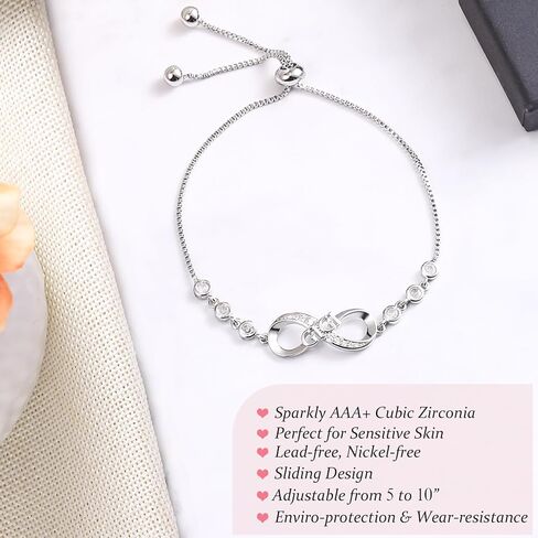 Lamyba Mimi/Gigi Gifts, Mimi/Gigi Bracelet for Grandma for Mother's Day, Perfect Presents for Grandma, Infinity Love Heart Bracelets for Women in Saudi Arabia