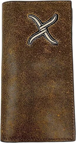 Twisted X Distressed Leather Wallet with Cream X (Rodeo) in Saudi Arabia